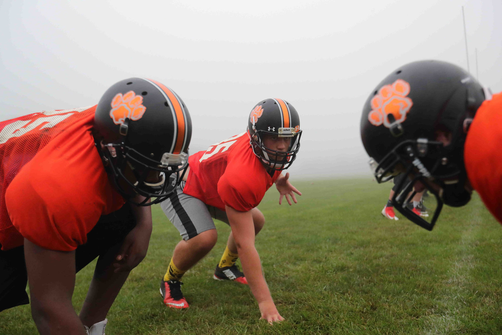 Middle Township High School football practice